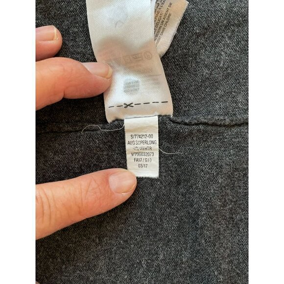 Old Navy Longline Cardigan Sweater Open Front Extra Long Gray Size Women's Large - Picture 9 of 12